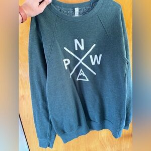 Emerald Green PNW Sweatshirt- no hood!